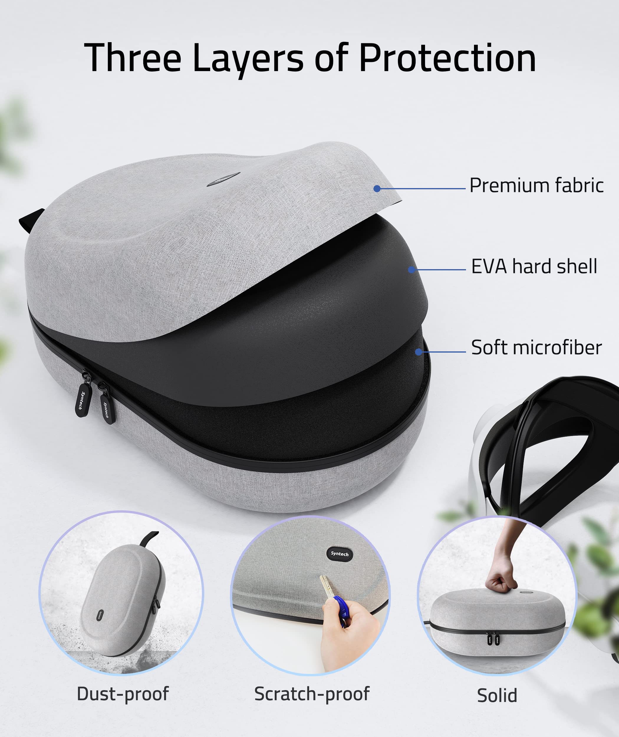 Foto 6 pulgar | Funda De Transporte Syntech Large Hard Para Meta Quest 3s/oculus Quest 3/2/pro/pico4 Vr - Venta Internacional.