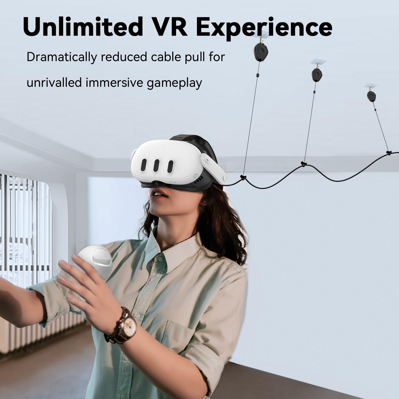 Foto 4 pulgar | Sistema De Gestión De Cables Vr Amvr Para Oculus Quest 3/2/rift - Venta Internacional.