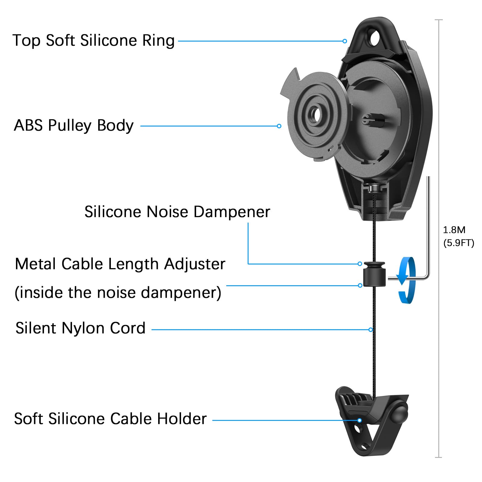 Foto 8 pulgar | Sistema De Gestión De Cables Vr Amvr Para Oculus Quest 3/2/rift - Venta Internacional.