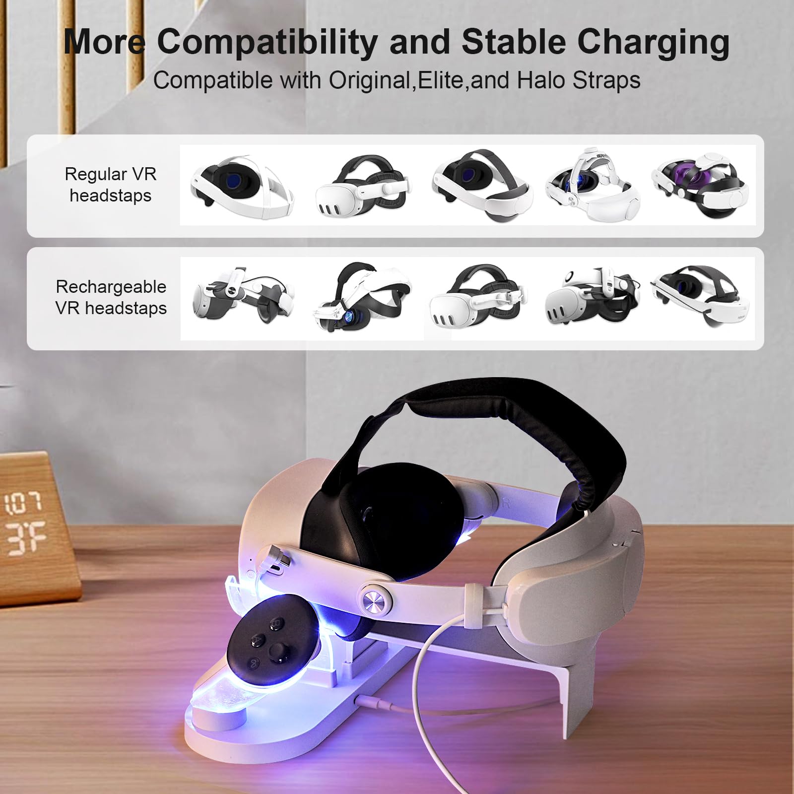 Foto 6 | Estación De Carga Vr Growalleter Para Meta Quest 3s/quest 3 - Venta Internacional.