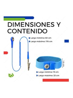 Foto 3 | Pulsera Antiestática Xtellar Con Cable Protección Evita Descargas