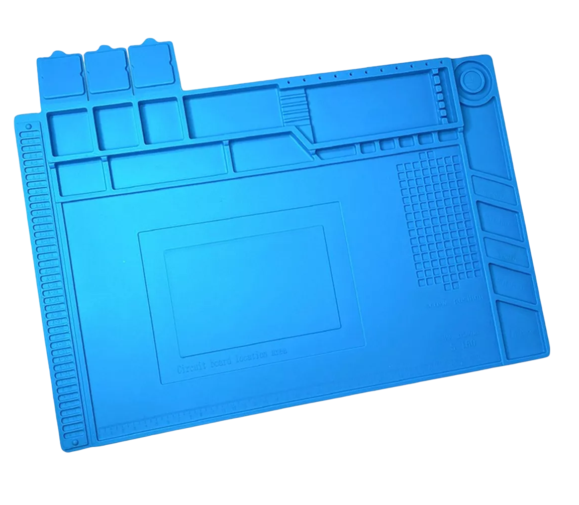 Tapete de Silicón Magnético Antiestática 45 X 30 cm Azul