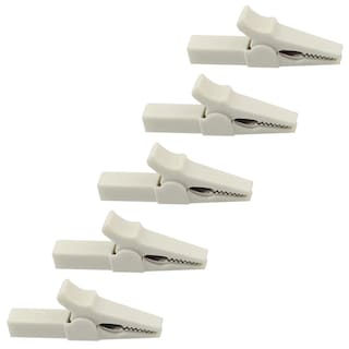 Foto 1 | Pinzas Cocodrilo 55mm Mxjek-005 Ventdepot 5 Piezas Blanco