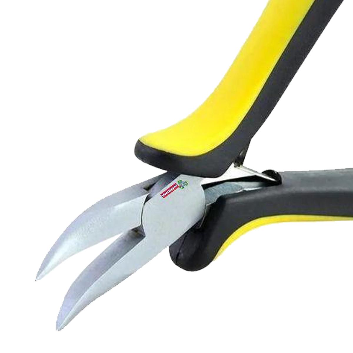 Foto 4 pulgar | Mini Pinza Punta Curva Ventdepot Mxmii-001 1 Pieza Amarillo