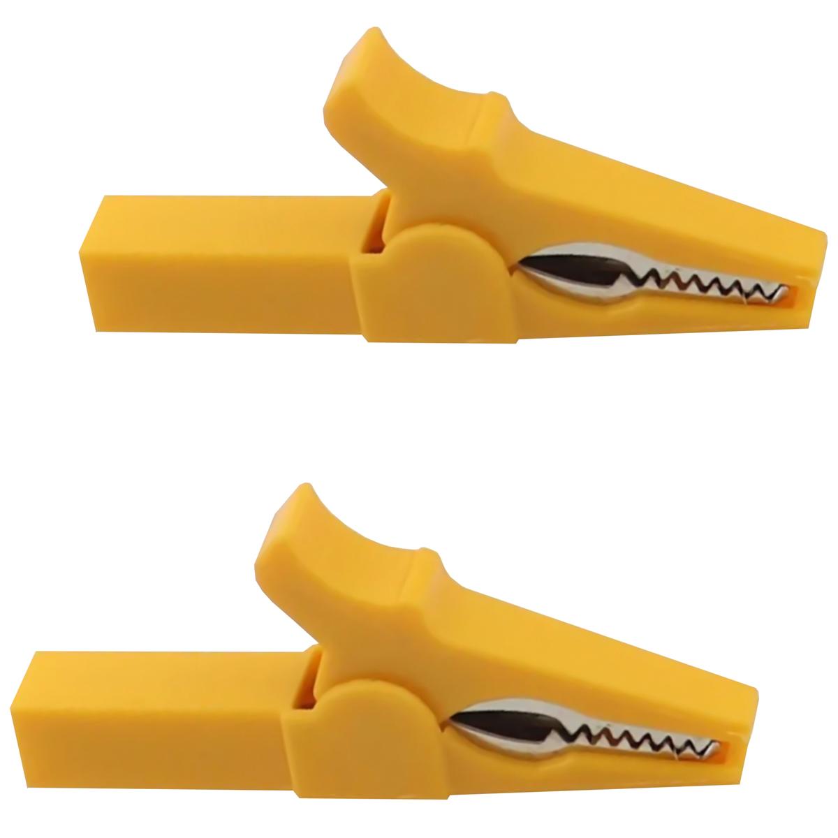 Foto 2 pulgar | Pinza De Cocodrilo 55mm Mxjew-002 Ventdepot 2 Piezas Amarillo