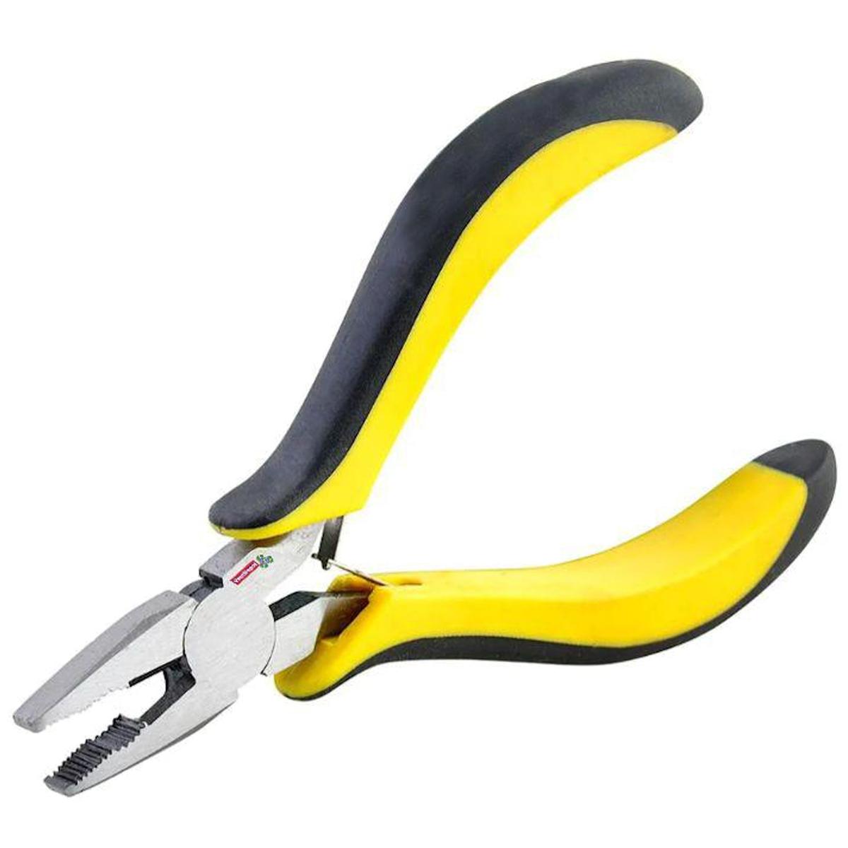 Mini Pinza De Electricista Ventdepot Mxmie-001 1 Pieza Amarillo