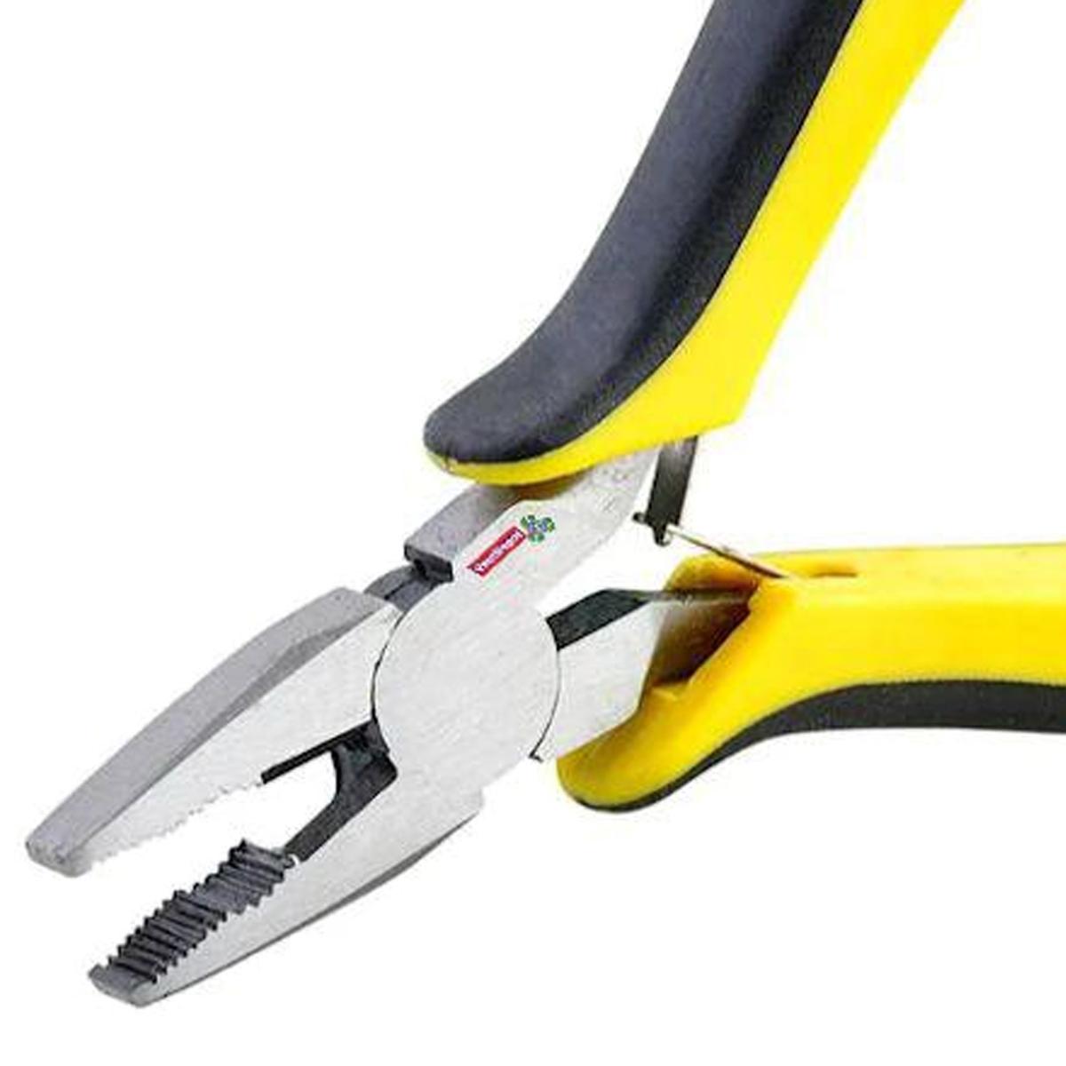 Foto 4 pulgar | Mini Pinza De Electricista Ventdepot Mxmie-001 1 Pieza Amarillo