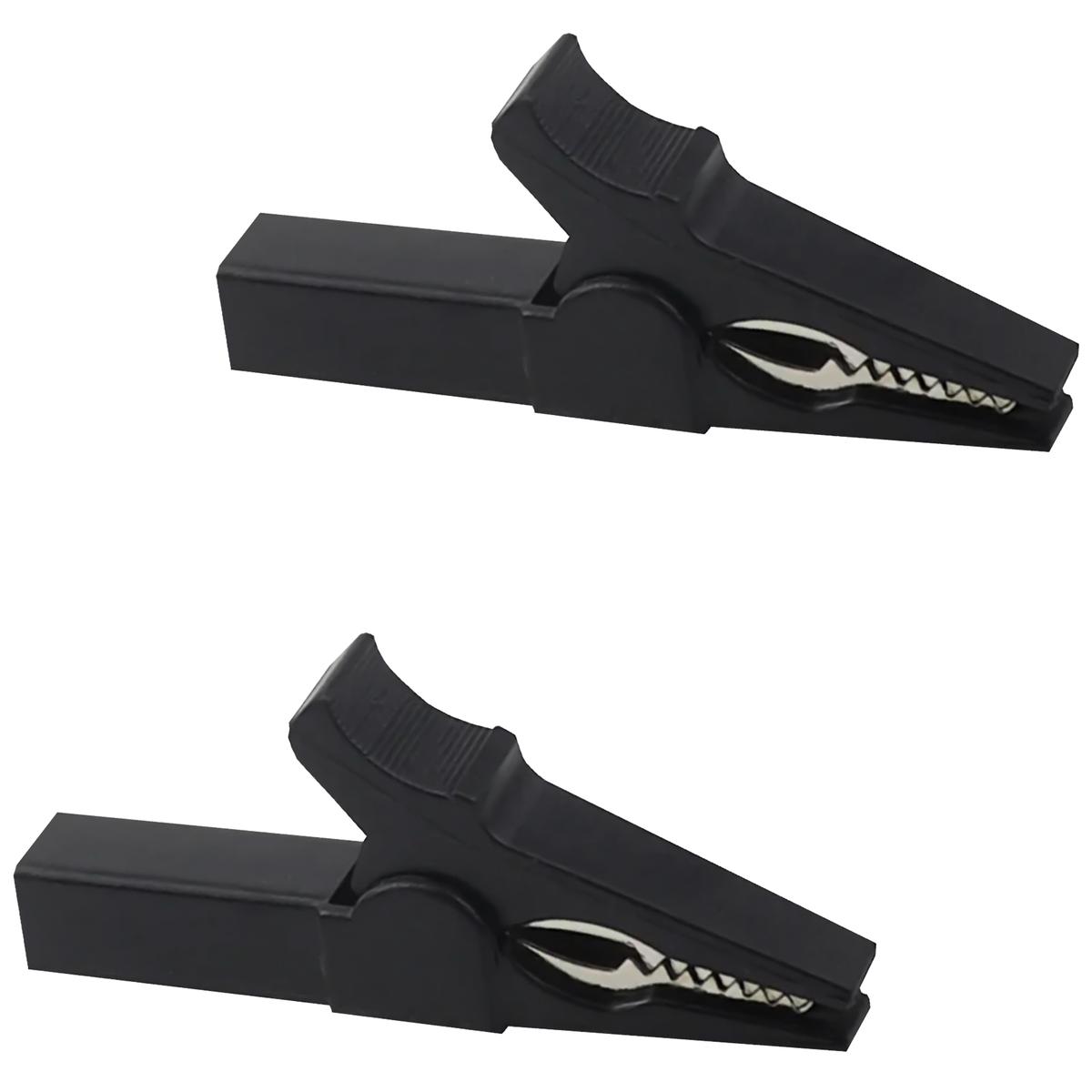 Pinzas Cocodrilo 55 Mm Negras Mxjel-002 Ventdepot 2 Piezas Negro
