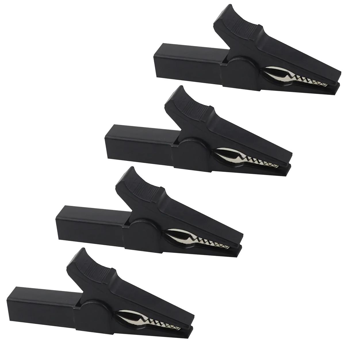 Pinzas Eléctricas Negras De Prueba Mxjel-004 Ventdepot 4 Piezas Negro