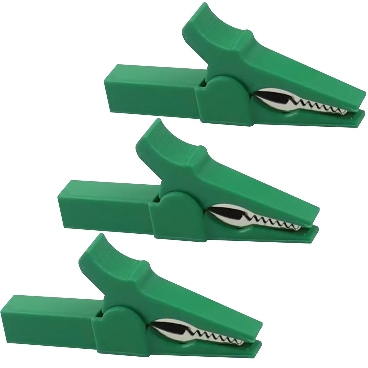Clip De Cocodrilo Mxjer-003 Ventdepot 3 Piezas Verde