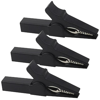 Foto 2 | Conectores Tipo Cocodrilo Negros Mxjel-003 Ventdepot 3 Piezas Negro