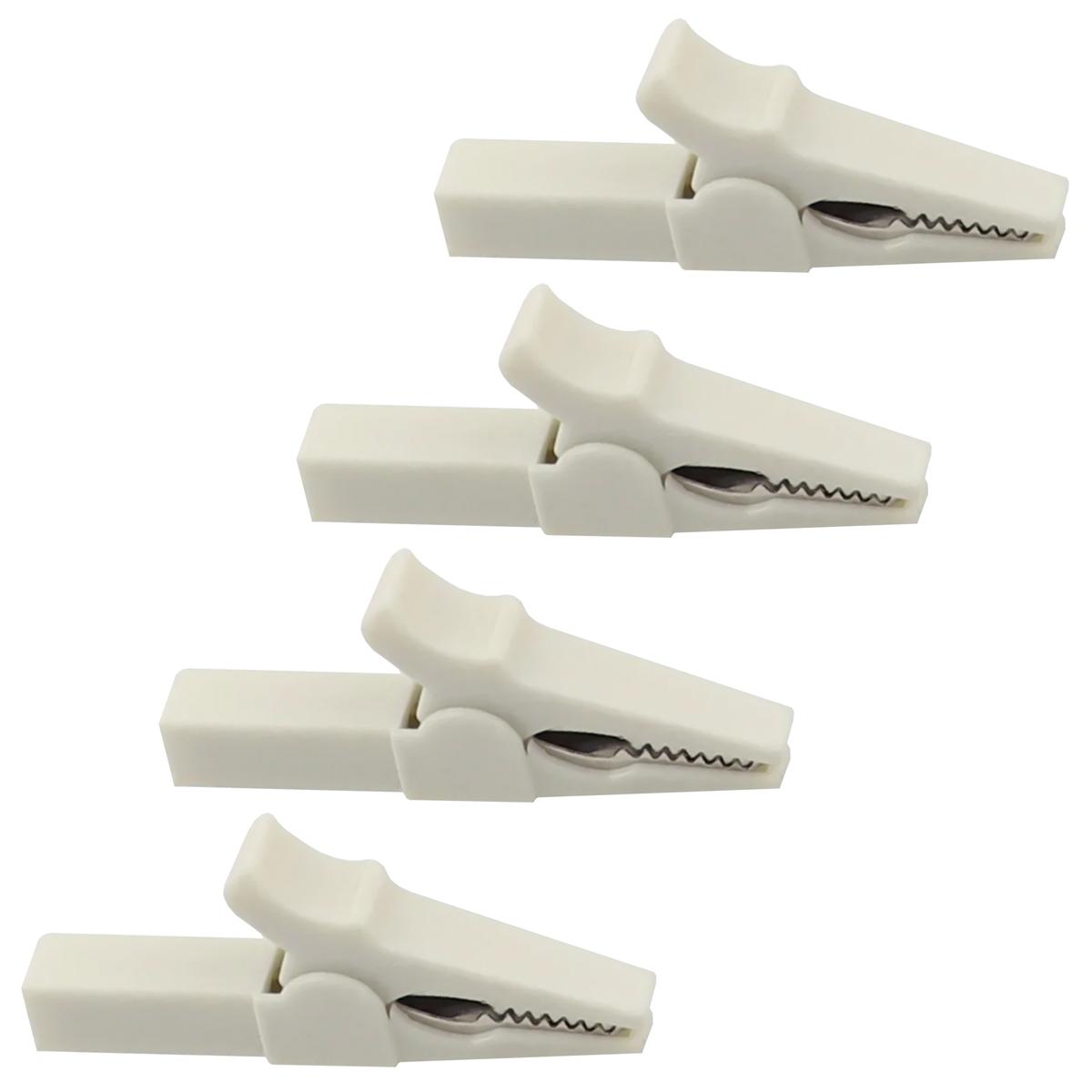 Pinzas Para Prueba Eléctrica Mxjek-004 Ventdepot 4 Piezas Blanco