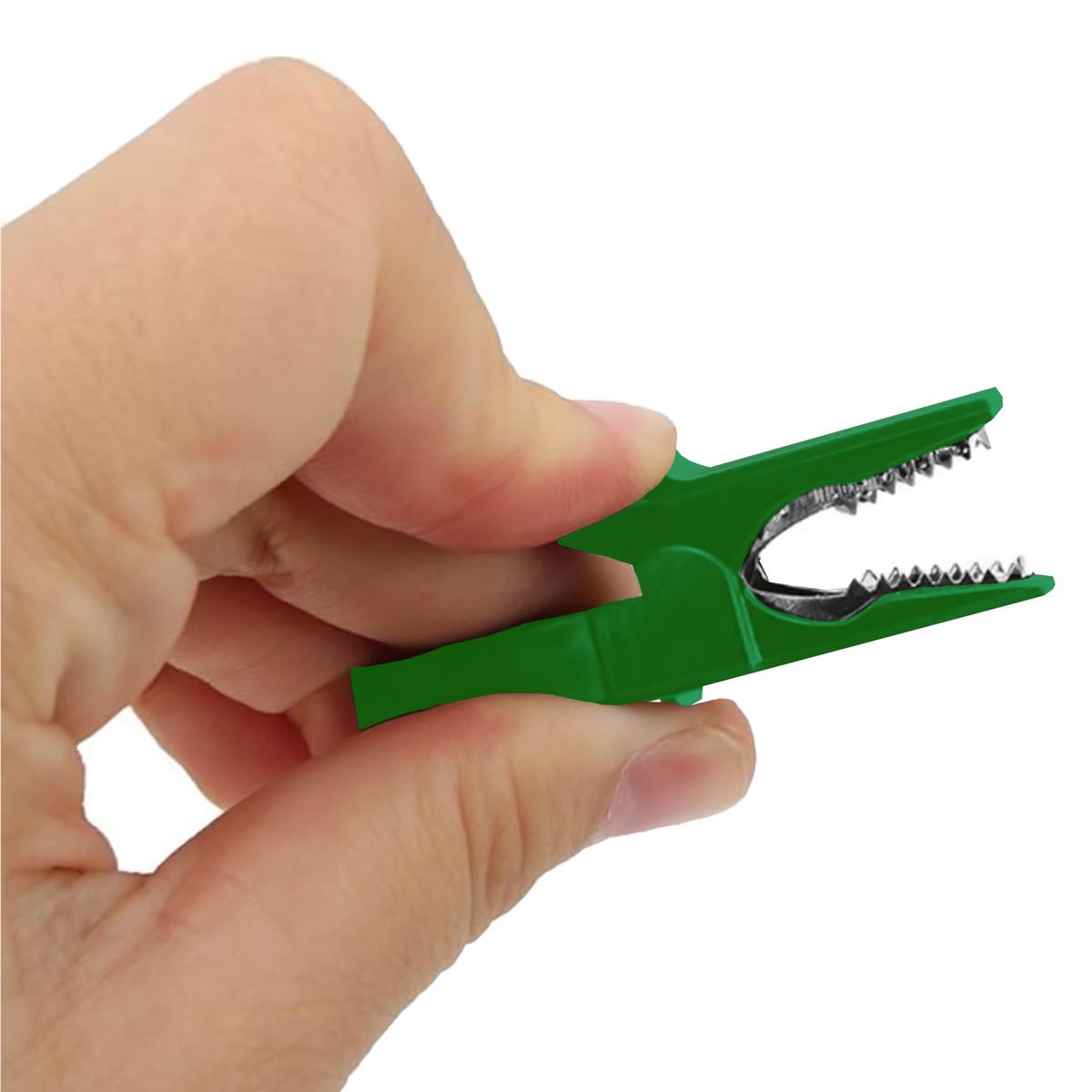 Foto 4 pulgar | Conector Eléctrico De Cocodrilo Mxjer-002 Ventdepot 2 Piezas Verde