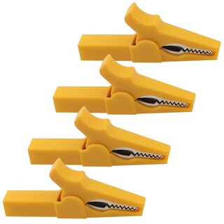 Foto 1 | Pinza De Cocodrilo Eléctrica Mxjew-004 Ventdepot 4 Piezas Amarillo