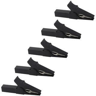 Foto 2 | Clips De Cocodrilo Eléctricos Negro Mxjel-005 Ventdepot 5 Piezas Negro