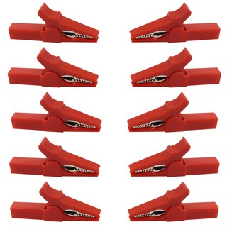 Foto 1 | Pinzas Cocodrilo Para Multímetro Mxjen-006 Ventdepot 10 Piezas Rojo