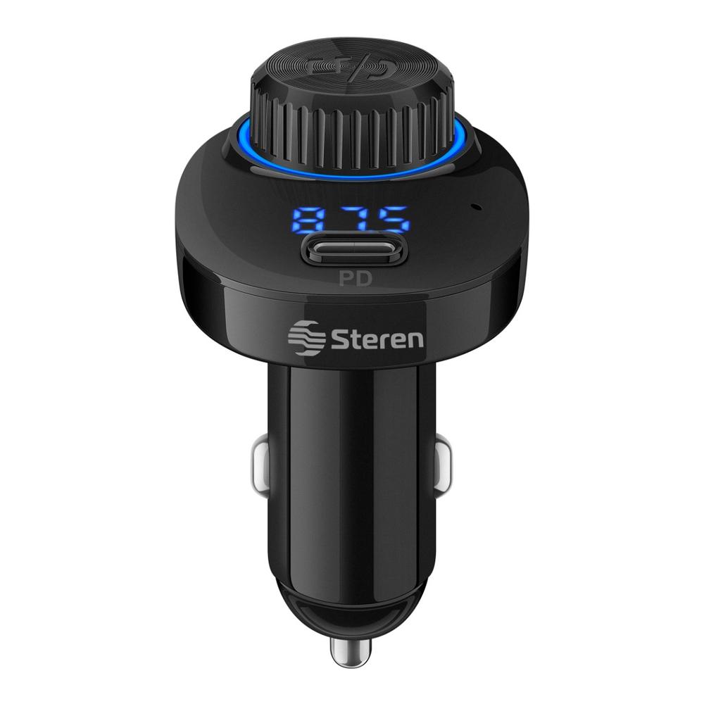 Manos Libres Bluetooth y Transmisor Fm con Cargador Steren