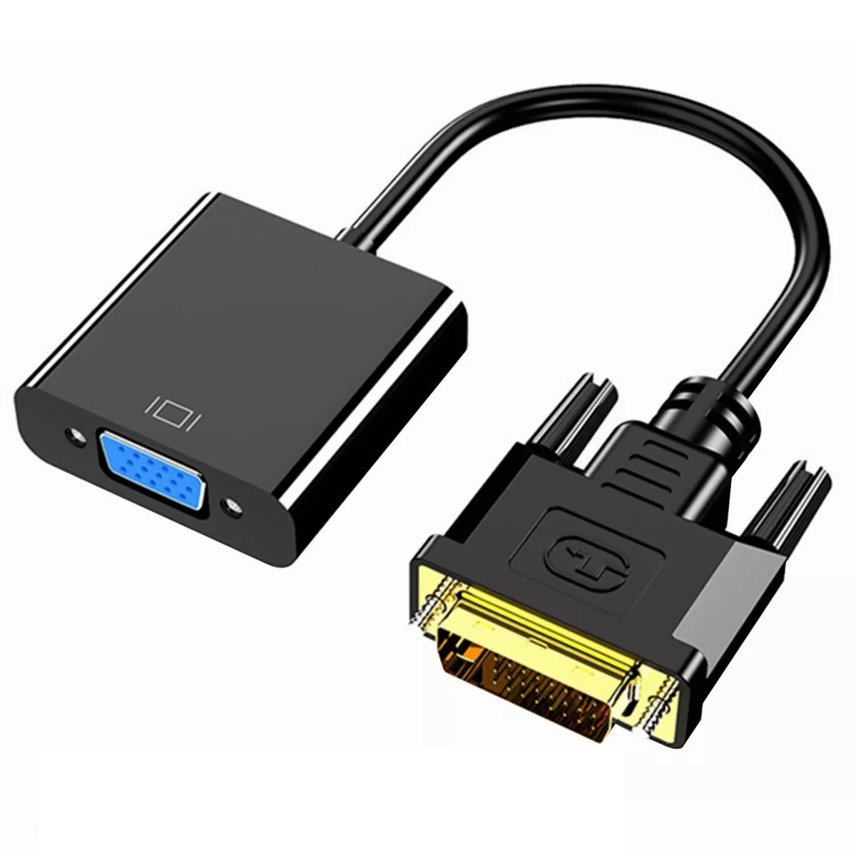 Foto 1 | Adaptador Convertidor De Dvi-d A Vga Eo Safe Imports Esi-4274 color Negro