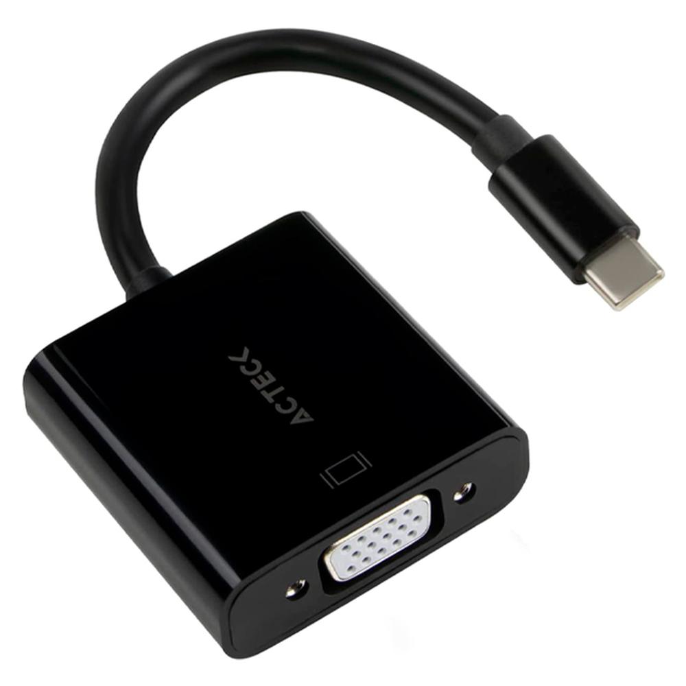 Foto 2 pulgar | Adaptador USB-C a VGA Acteck AC-934725 color Negro Shift Plus AV415