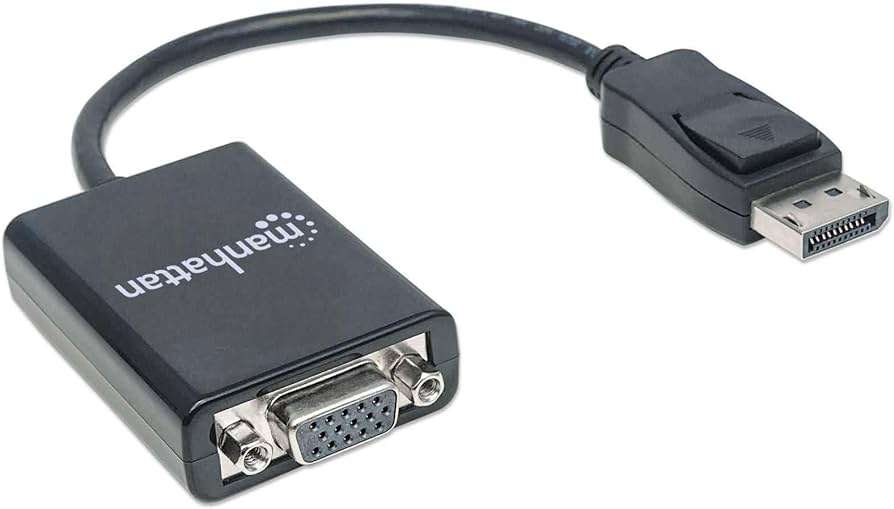 Adaptador Displayport M a VGA H 15 cm Manhattan