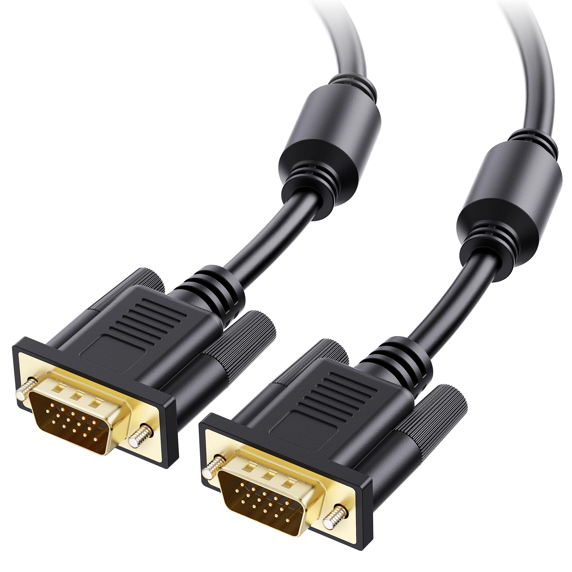El Cable Vga Importa Con Ferritas De 25 Pies Para Monitor - Venta Internacional.