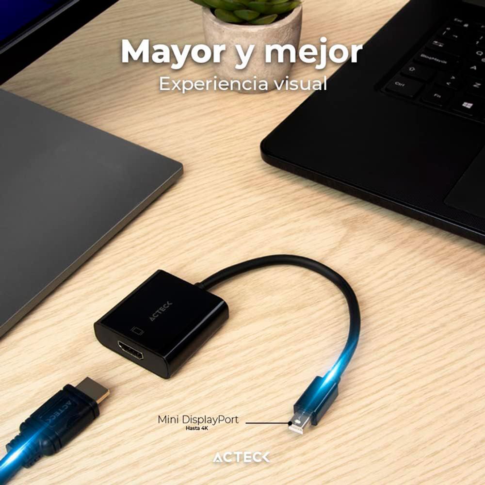 Foto 6 pulgar | Adaptador Mini Displayport a HDMI Acteck AC-934770 color Negro Shift Plus AH430