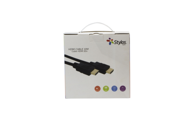 Foto 6 pulgar | Cable Hdmi Macho - Hdmi Macho, 10 Metros, Stylos, Negro