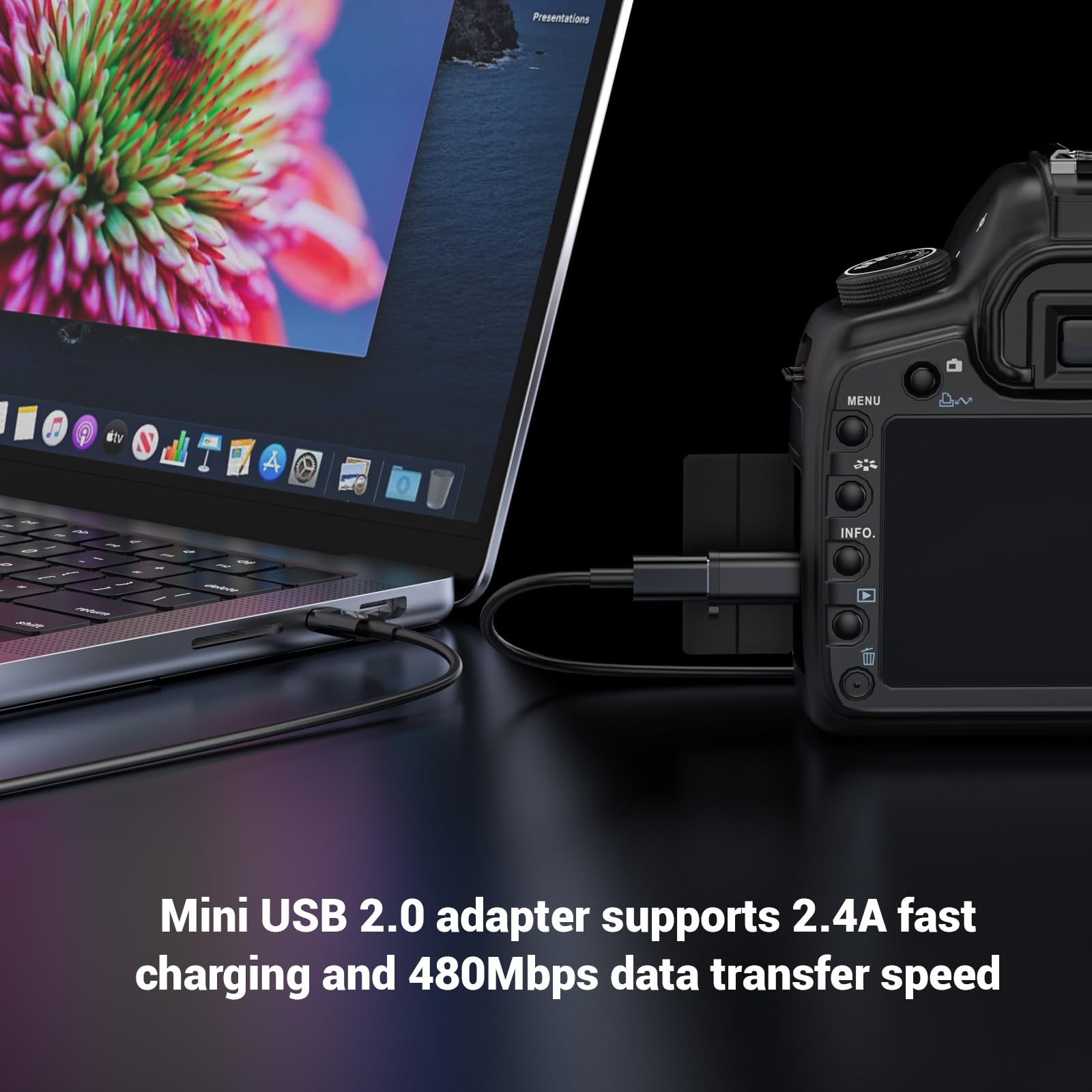 Foto 5 pulgar | Miniadaptador Usb Fidioto Usb-c A Mini-usb 2.0 Carga Y Datos - Venta Internacional.