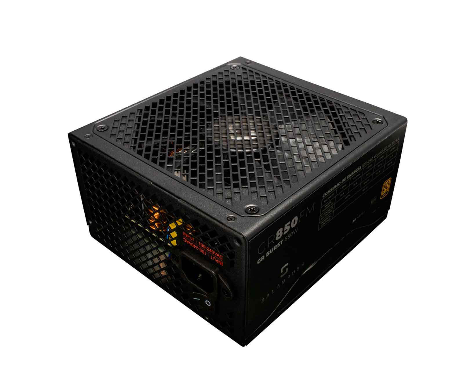 Foto 4 pulgar | Fuente de Poder Balam Rush GR850FM color Negro de 850 W Atx Gr850fm Gold Full Modular 9xsata