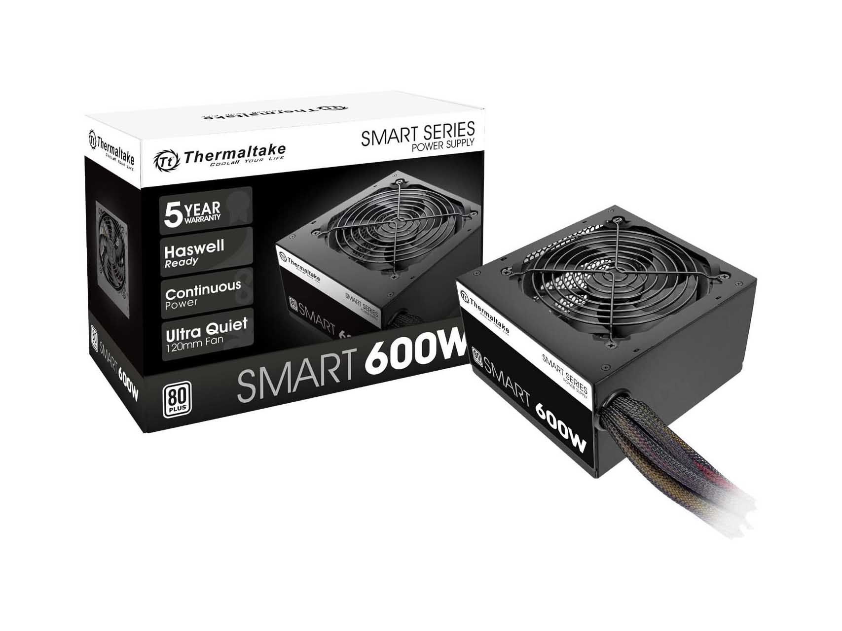 Foto 2 pulgar | Fuente Thermaltake Smart 600w color Negro