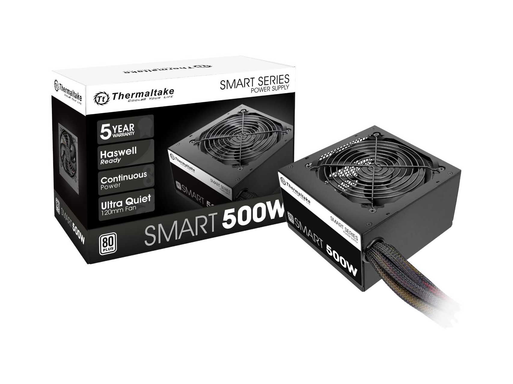 Foto 2 pulgar | Fuente Thermaltake Smart 500w color Negro