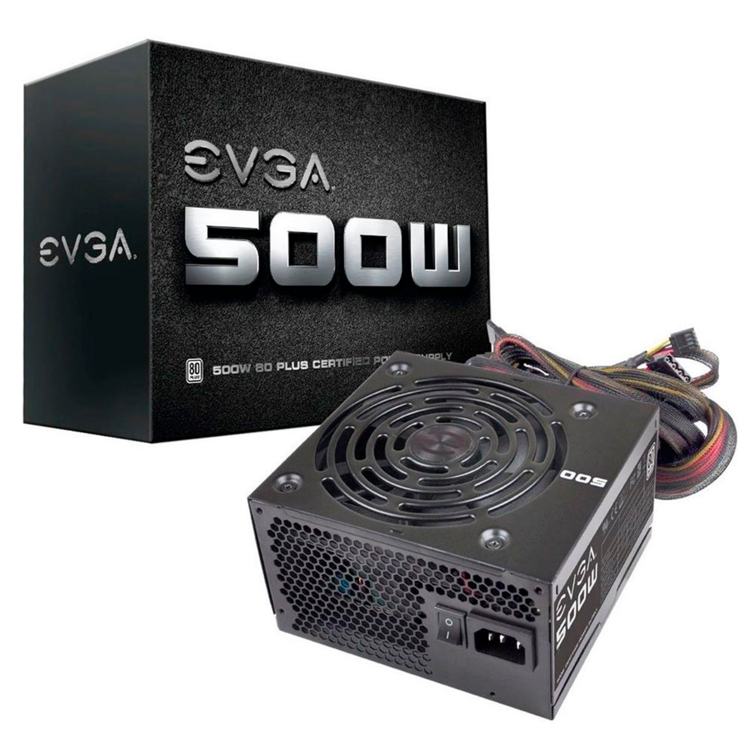 Foto 2 pulgar | Fuente de Poder Pc 500w Gamer Evga 80 Plus White 100-w1-0500-kr