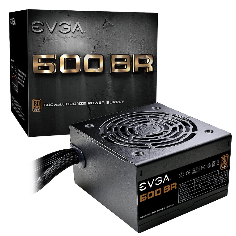 Fuente de Poder Evga con 80 Plus Bronce 600 w (100-br-0600-k1) $1,799