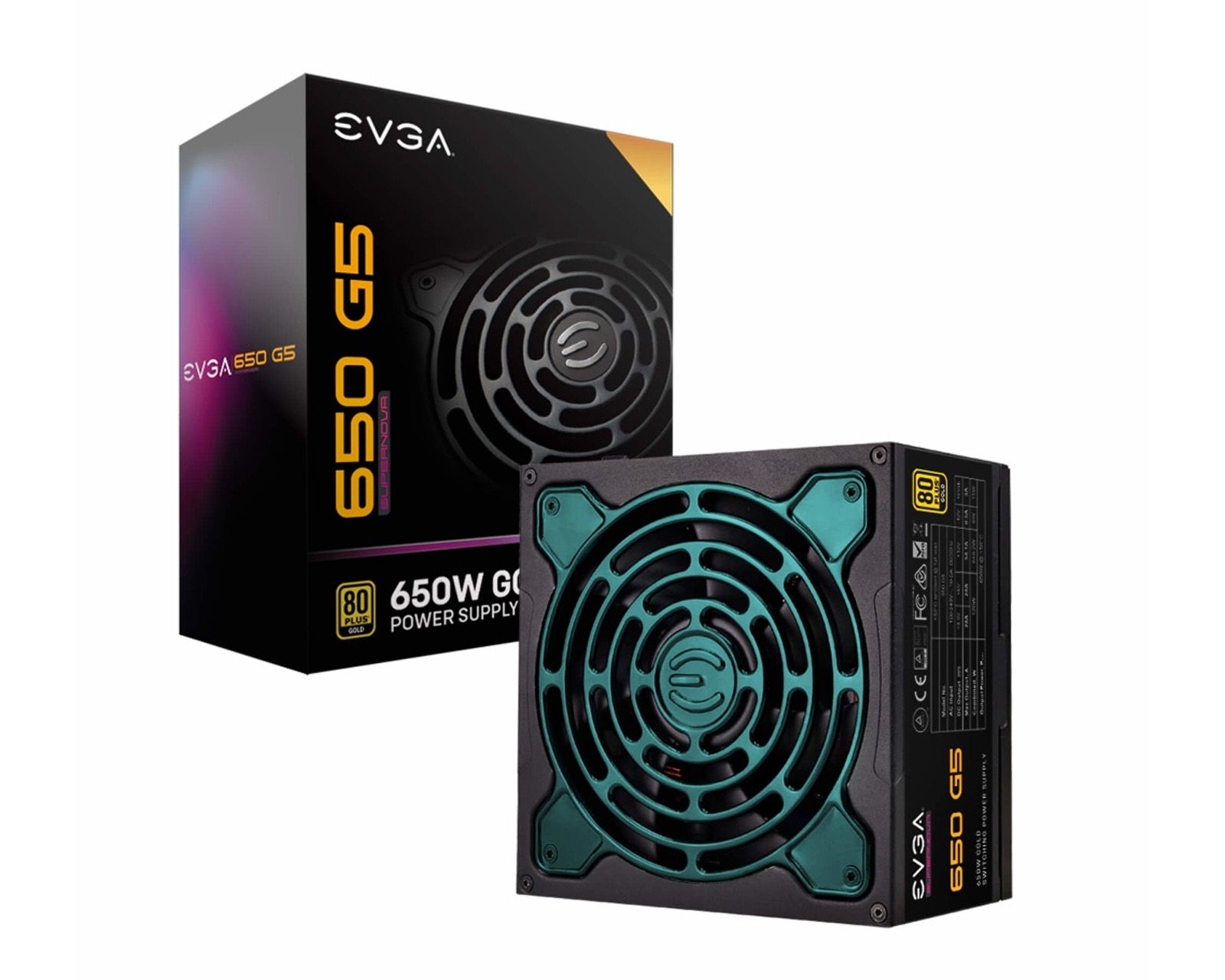 Foto 2 pulgar | Fuente Evga 650w Supernova Eco Mode 650g5 80plus Gold Full Mod 220-g5-0650-x1