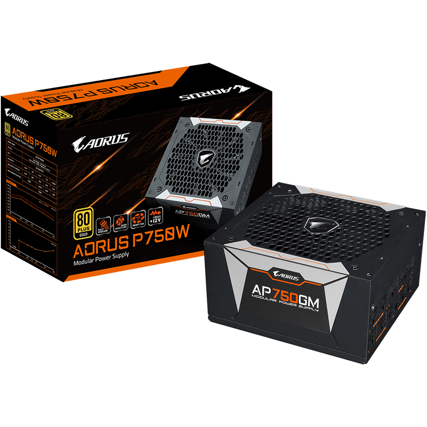 Foto 1 | Fuente de Poder para PC Gamer Aorus 750w 80 Plus Gold Modular Ap750gm