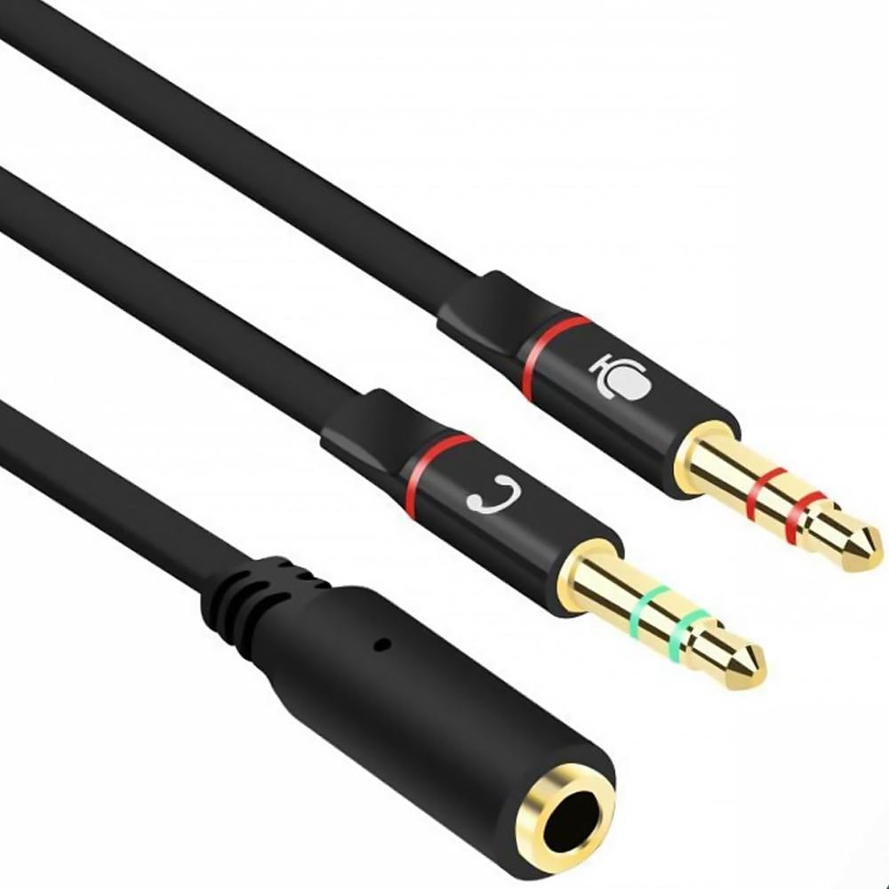 Foto 3 | Cable Divisor Audio Xtreme Pc Gaming 3.5mm Dual Macho a Hembra Negro