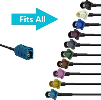 Foto 5 | Cable Adaptador De Antena De Radio Fm Am Estéreo Para Coche, Paquete De 2 Unidades | Bingfu - Venta Internacional.