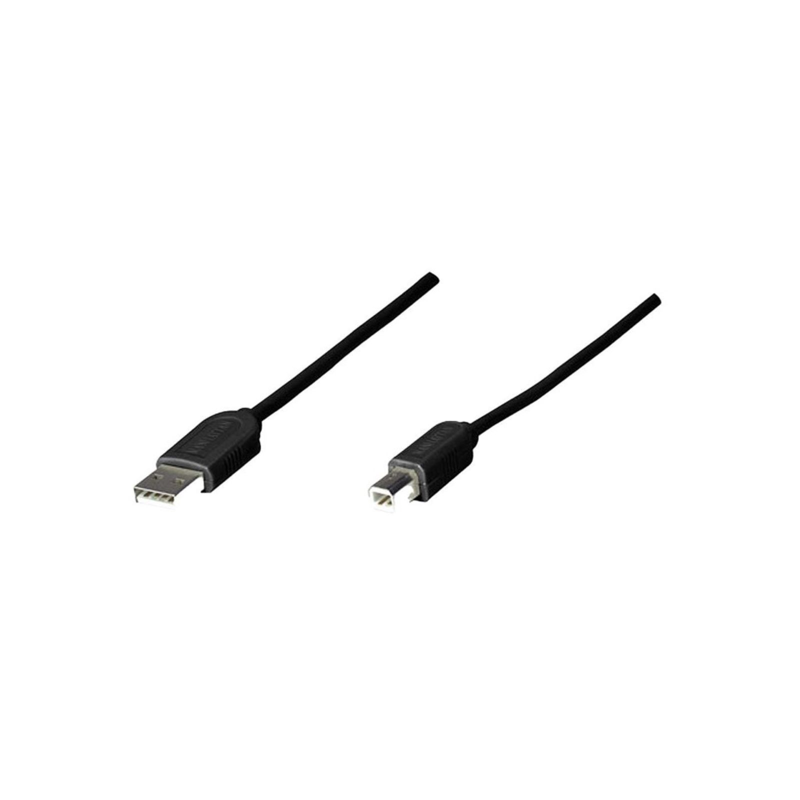 Foto 2 pulgar | Manhattan - Cable Usb A-b 1.8m, Negro Economico