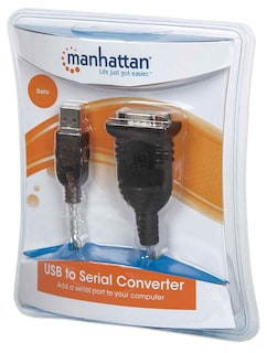 Foto 2 | Convertidor Manhattan 205146 color Negro USB A Serial DB9M