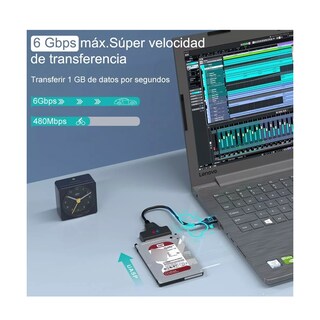 Foto 3 | Cable Adaptador Eo Safe Imports Esi-6327 USB 3.0 A Sata 2.5 para Discos Duros Negro
