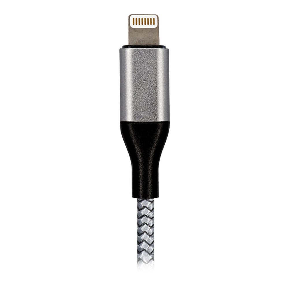 Foto 4 pulgar | Cable Acteck Usb A Lightning 1 Metro Nylon Trenzado Negro Ev-917575