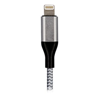 Foto 3 | Cable Acteck Usb A Lightning 1 Metro Nylon Trenzado Negro Ev-917575