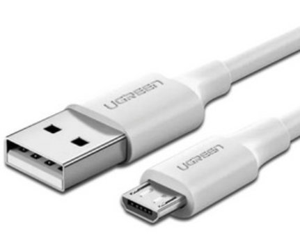 Foto 2 pulgar | Cable Ugreen Usb 2.0a/micro Usb 1m Blanco