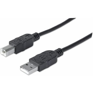 Foto 1 | Manhattan - Cable Usb V2.0 A-b 3.0m, Negro