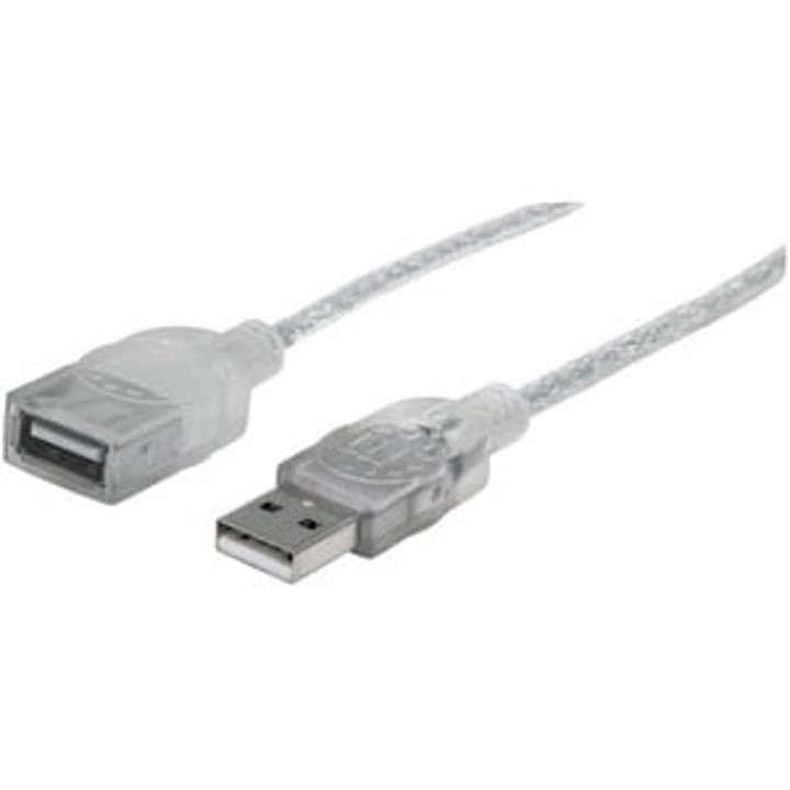 Foto 2 pulgar | Manhattan - Cable Usb V2.0 Ext. 1.8m Plata