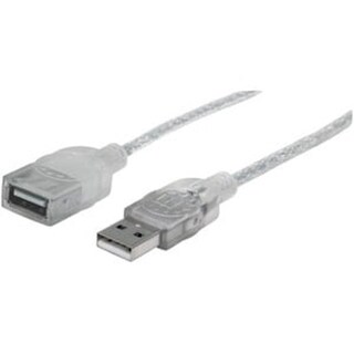 Foto 1 | Manhattan - Cable Usb V2.0 Ext. 1.8m Plata