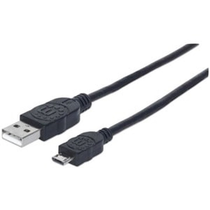 Foto 2 pulgar | Manhattan - Cable Usb V2.0 A-micro B 0.5m Neg Bb