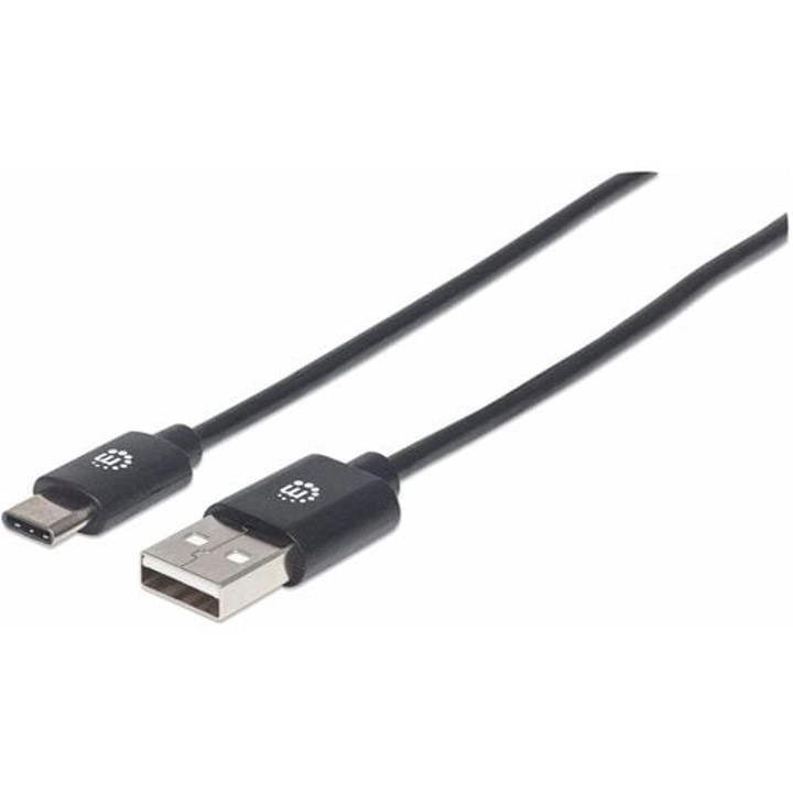 Manhattan - Cable USB-C V2.0 C-A 2.0 m Negro 480 mbps