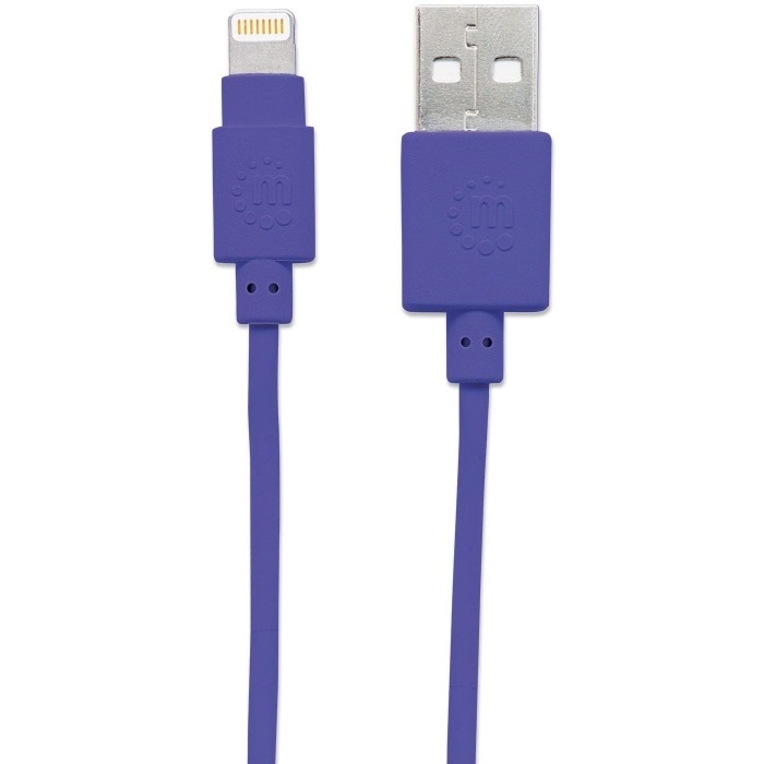 Foto 2 | Cable Usb A Lightning Manhattan Iphone Apple Morado 1 Metro 394239