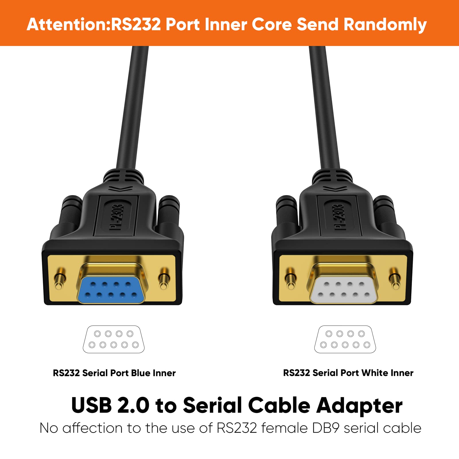 Foto 5 pulgar | Adaptador Usb A Rs232 Cablecreation Pl2303 Chipset 2 M Negro - Venta Internacional.
